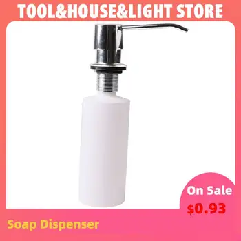 

White Liquid Soap Dispenser Lotion Pump Cover Built in Kitchen Sink Countertop Cooking Tool Utensils Kitchen Accessories