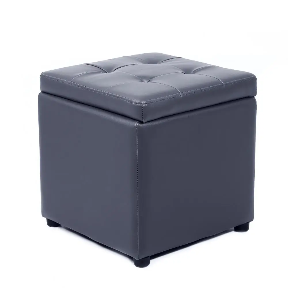 Seatingplus ПУ кожа квадратная оттоманка для хранения цельный дизайн кухня спальня