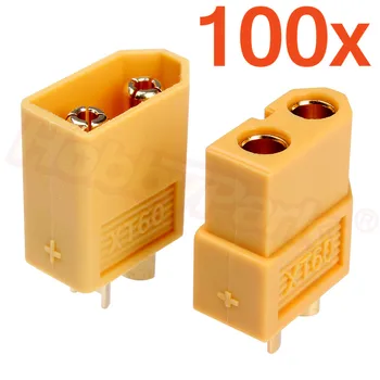 

Whosesale 100 Pairs XT60 Male Female Connectors Plugs for RC Replacement Parts Lipo Battery ESC Electric Engine Motor