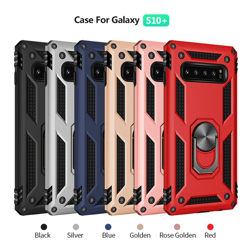 Бронированный чехол для Samsung S20 Ultra S8 S9 S10 S10E Note 8 9 10 Pro роскошный Силиконовый