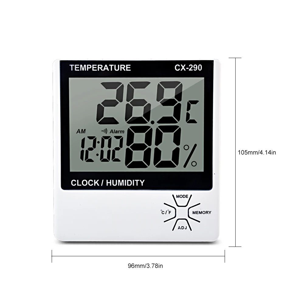Комнатный термометр измеритель влажности ЖК-цифровой термометр гигрометр комнатный ℃/℉ Измеритель температуры и влажности Термогигрометр