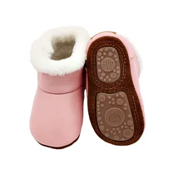 Botas de neve de pelúcia do inverno do bebê sapatos para crianças crianças meninas meninos crianças recém nascidos infantil tornozelo artificial pele feltro botas