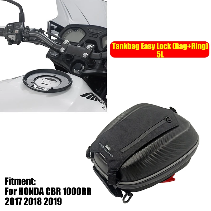 For Honda CBR1000RR 2017 2018 2019 Tankbag Easy Lock Fuel Tank Bag 5L
