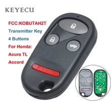 Keyecu nova chave do transmissor de controle remoto para honda accord 1998 1999 2000 2001 2002 para acura tl 2000 2001 chave do carro, kobutah2t