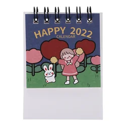 Calendario mensual de escritorio, 1 unidad, 2022, planificador, (colores surtidos)