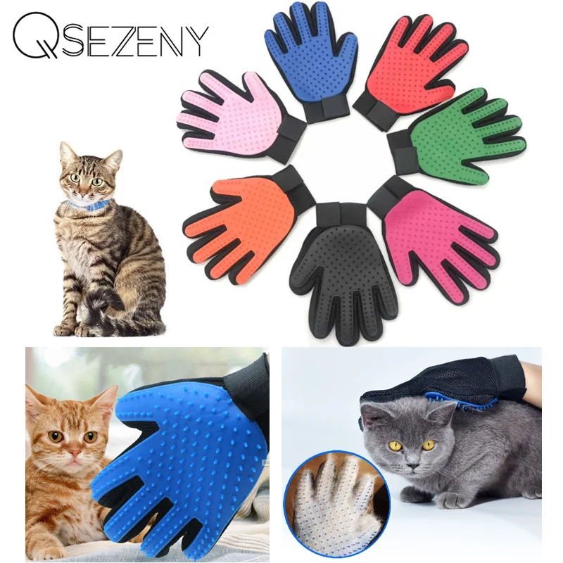 CatGloveCatGroomingGlovePetBrushGloveforCatDogHairRemove