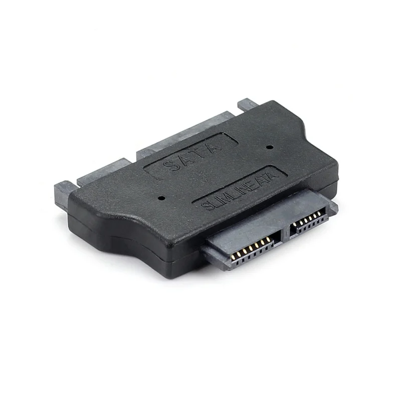 Slim SATA Serial ATA 7 + 15 22pin штекер-тонкий 6 13pin гнездовой адаптер для настольного ноутбука