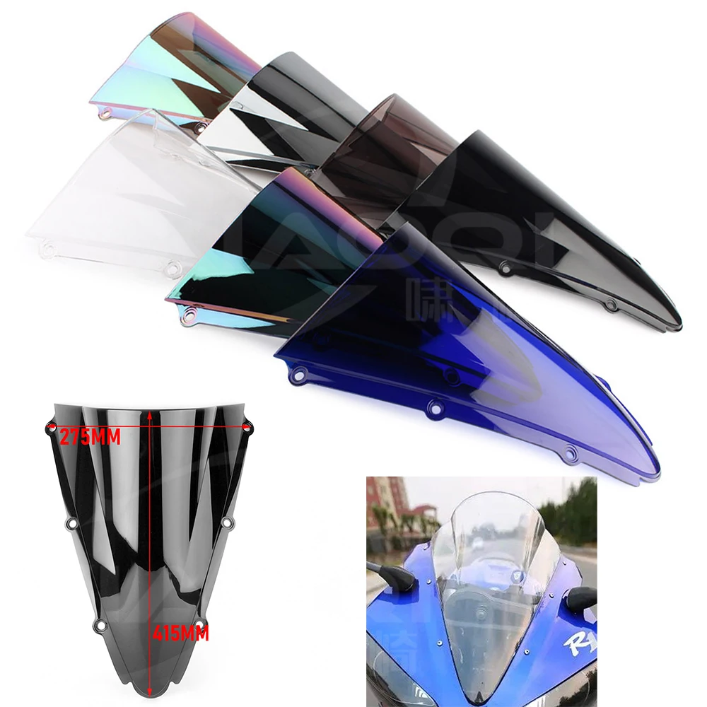 Лобовое стекло для мотоцикла ABS Double Bubble Yamaha YZF R1 2000 2001 черный экран