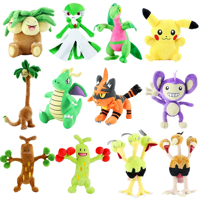 Трапециевидный Exeggutor Dodrio grovile Charmander Komala Gardevoir Dragonite Aipom Torracat Mr. Mime Salamence Sudowoodo плюшевые игрушки