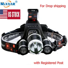 США 8000лм 4 режима светодиодный налобный фонарь, головной светильник, энергосберегающий, для спорта на открытом воздухе, кемпинга, рыбалки, Головной фонарь, светодиодный светильник-вспышка, s светильник