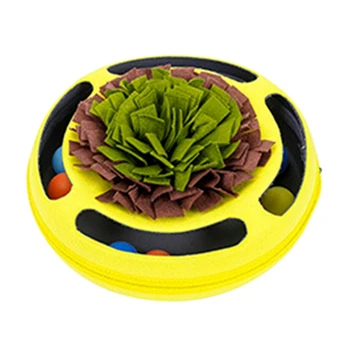 

Cat Toy Turntable Ball Pet Interactive Game Track Toy Dog Slow Food Feeding Mat H7EA