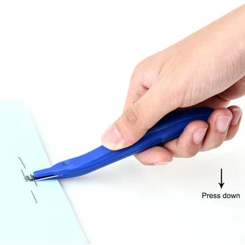 

Portable Staple Remover Removable Easy Pull Pen-Type Magnetic Head Staple Removal Tool Ergonomic Design Plastic Curved Handle