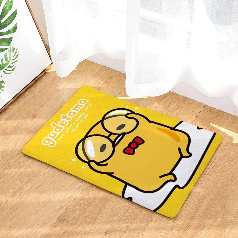 see chart Gudetama индивидуальные аниме декоративный коврик домашние ковры мультяшный коврик коврики на пол для спальни для ванной плюшевые Коврики - Цвет: see chart