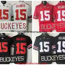 Сезон, штат Огайо Buckeyes Ezekiel Elliott, 4 цвета для мужчин Джерси