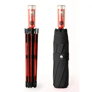 

New Full Automatic Business Umbrella Three Folding Male Female Parasol Umbrella Rain Women Windproof Luxury Umbrella Student