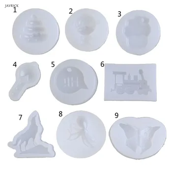 

DIY Wolf Butterfly Monkey Train Pendant Silicone Resin Mold Jewelry Making Tools