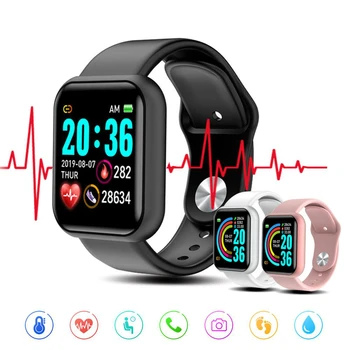 

Y68/D20pro Smart Watch Bluetooth Fitness Tracker Sports Watch Heart Rate Monitor Blood Pressure Smartwatch Speicial Link for VIP