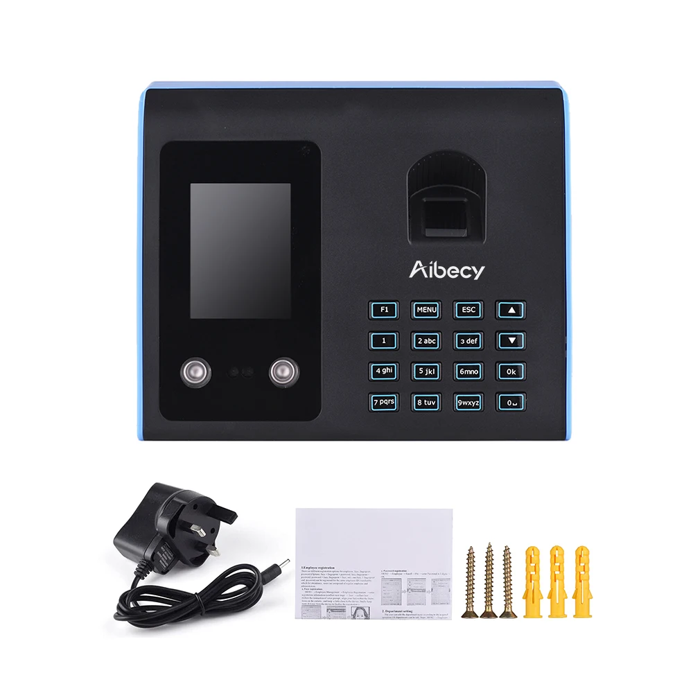 Aibecy интеллектуальная машина посещаемости отпечаток лица распознавание паролем смешанные Биометрические часы для сотрудников