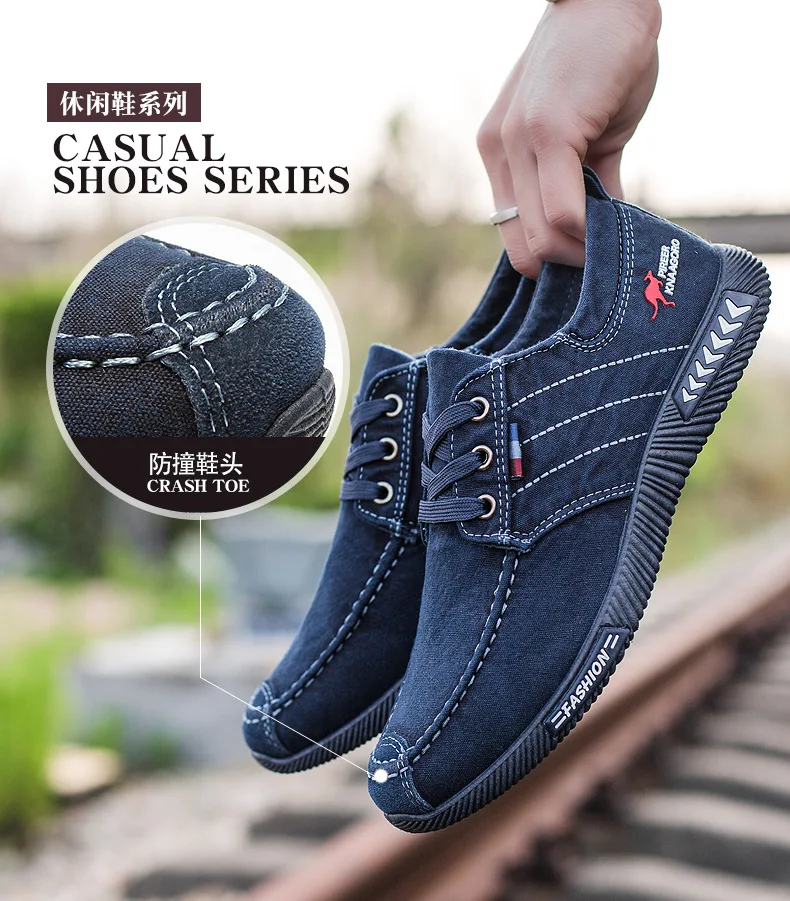 New canvas shoes deodorant breathable men's shoes tide shoes non-slip male students tie casual stripes men shoes