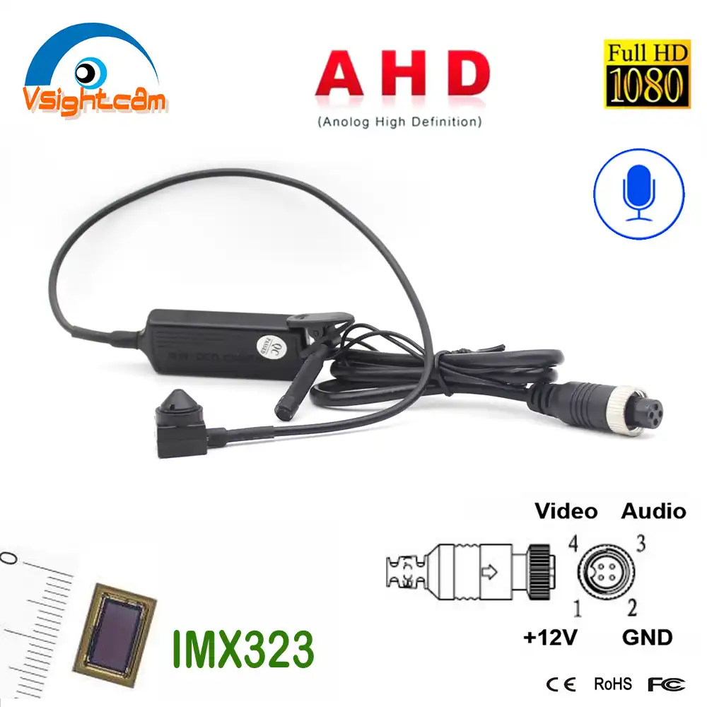 FHD 1080P 4 в 1 CVI TVI CVBS AHD камера видеонаблюдения 15*15 мм 2.0MP Sony Pin отверстие авиационный