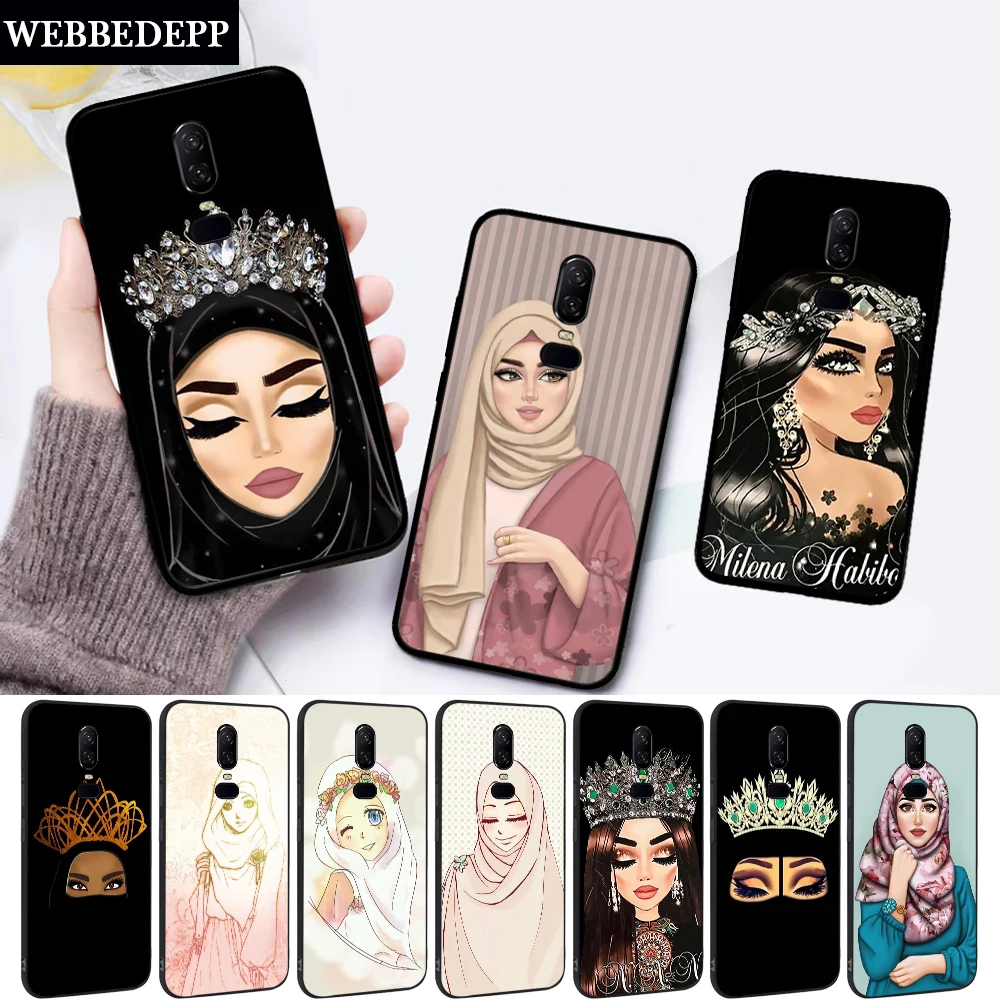 

Woman In Hijab Face Muslim Islamic Silicone soft Case for Oneplus 5 5T 6 6T 7 Pro