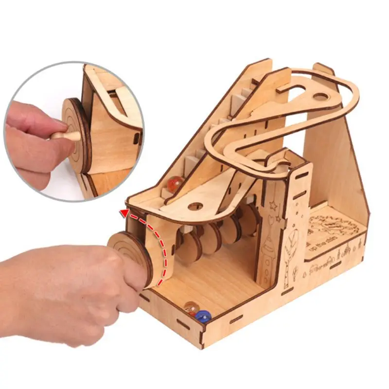 3D мраморная игра DIY деревянная модель строительные наборы сборка игрушка подарок для детей
