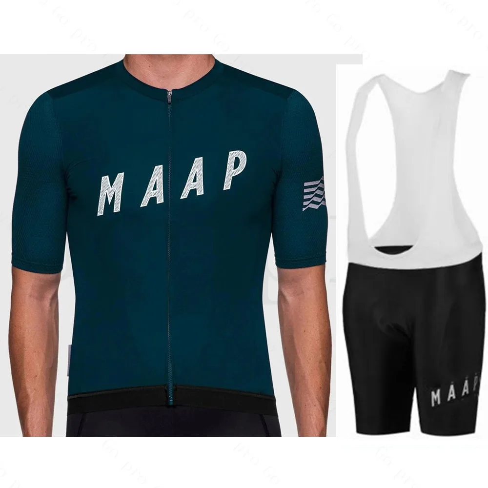 

2020 New MAAP Pro Red Short-sleeved Cycling Jersey Mens Summer Breathable Castelliing Cycling Clothing Sets Men Lycra scotting
