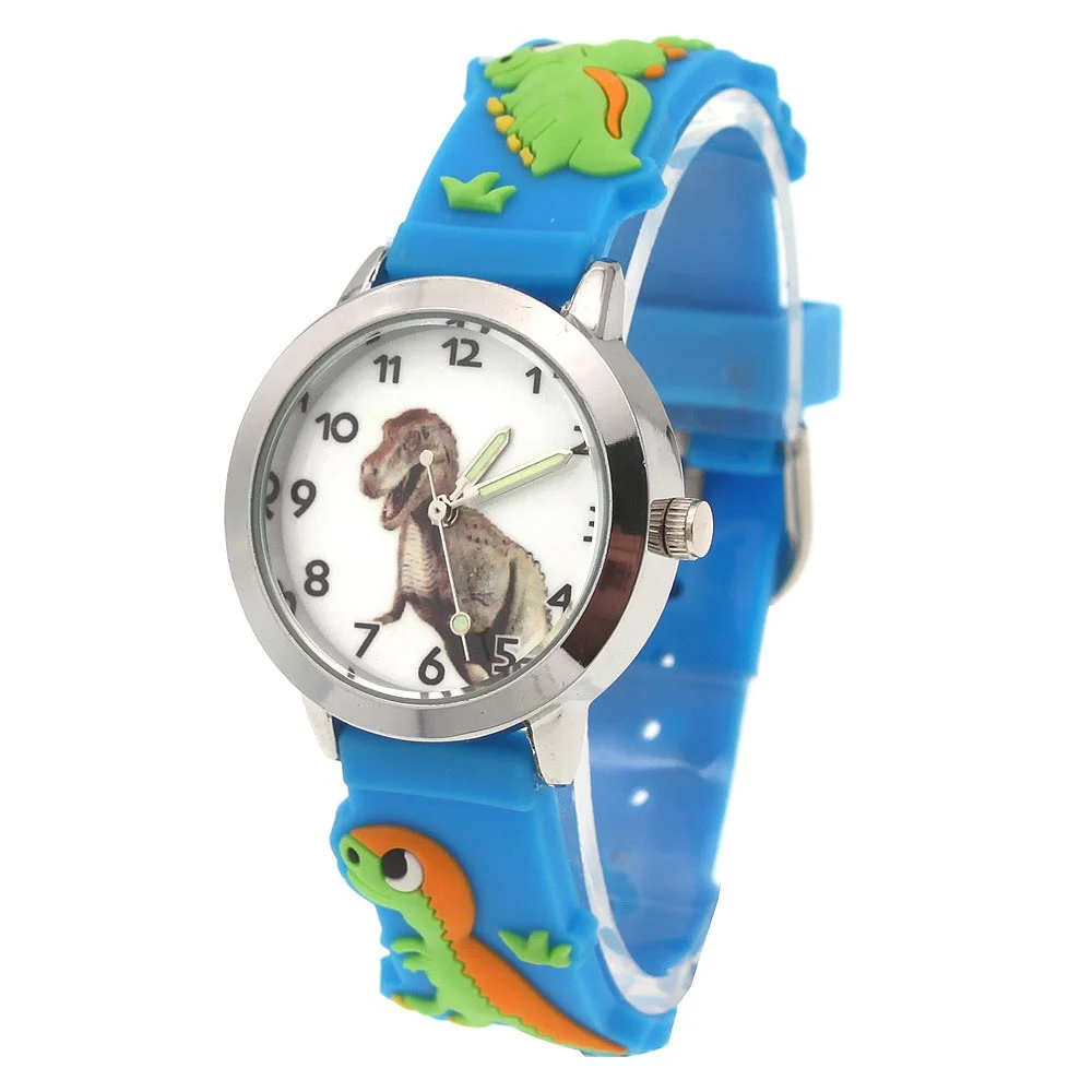 Casual Kids Watches Children Watch Dinosaur Dial Kids 3D Child Boy Girls Silicone Quartz Wristwatch Kid Watch Gifts 5