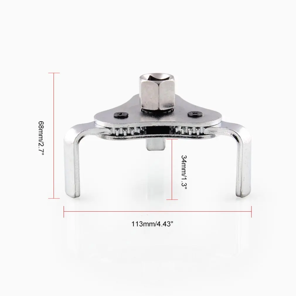 Car Filter Wrench Three-Claw Machine Oil Grid Wrench Oil Grid Disassembly Auto Maintenance Tool