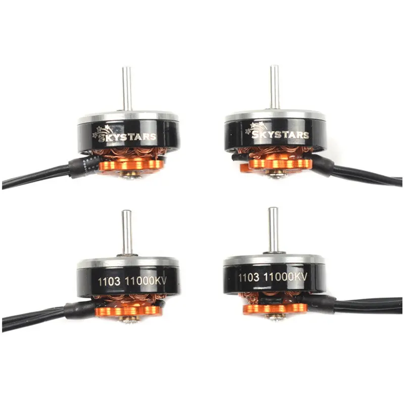 2 / 4 шт. Skystars 1103 11000KV 1 ~ 3S гоночный бесщеточный двигатель для радиоуправляемого