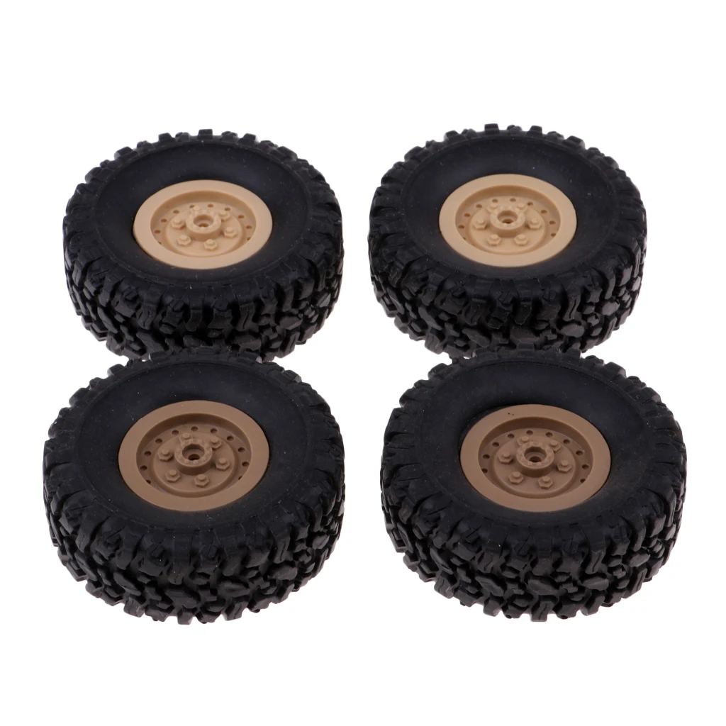 Rubber Wheel Rim Tire RC 1/16 Climbing Car Tires for WPL OP Fittings Parts