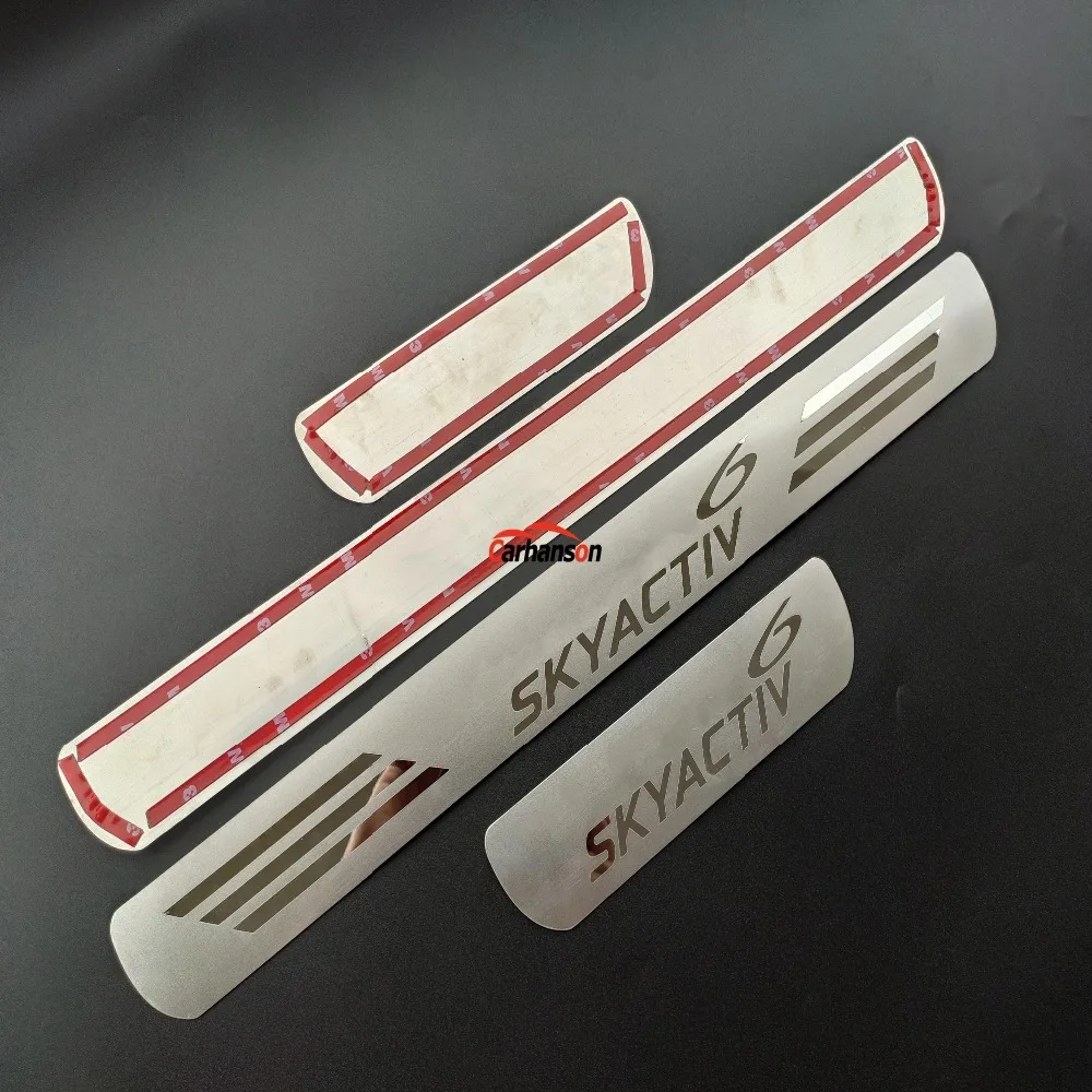 

For Car Accessories 2014 2015 2017 2020 Mazda 6 Styling Stainless Door Sill Scuff Plate Trim Protector Guard Car-Styling Sticker