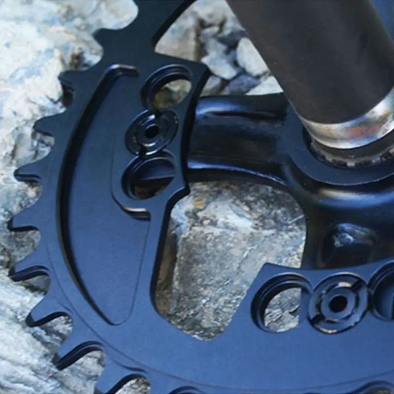 Narrow And Wide Tooth Elliptical Disc Positive And Negative Tooth Plate Mountain Bike Single Disc Tooth Plate