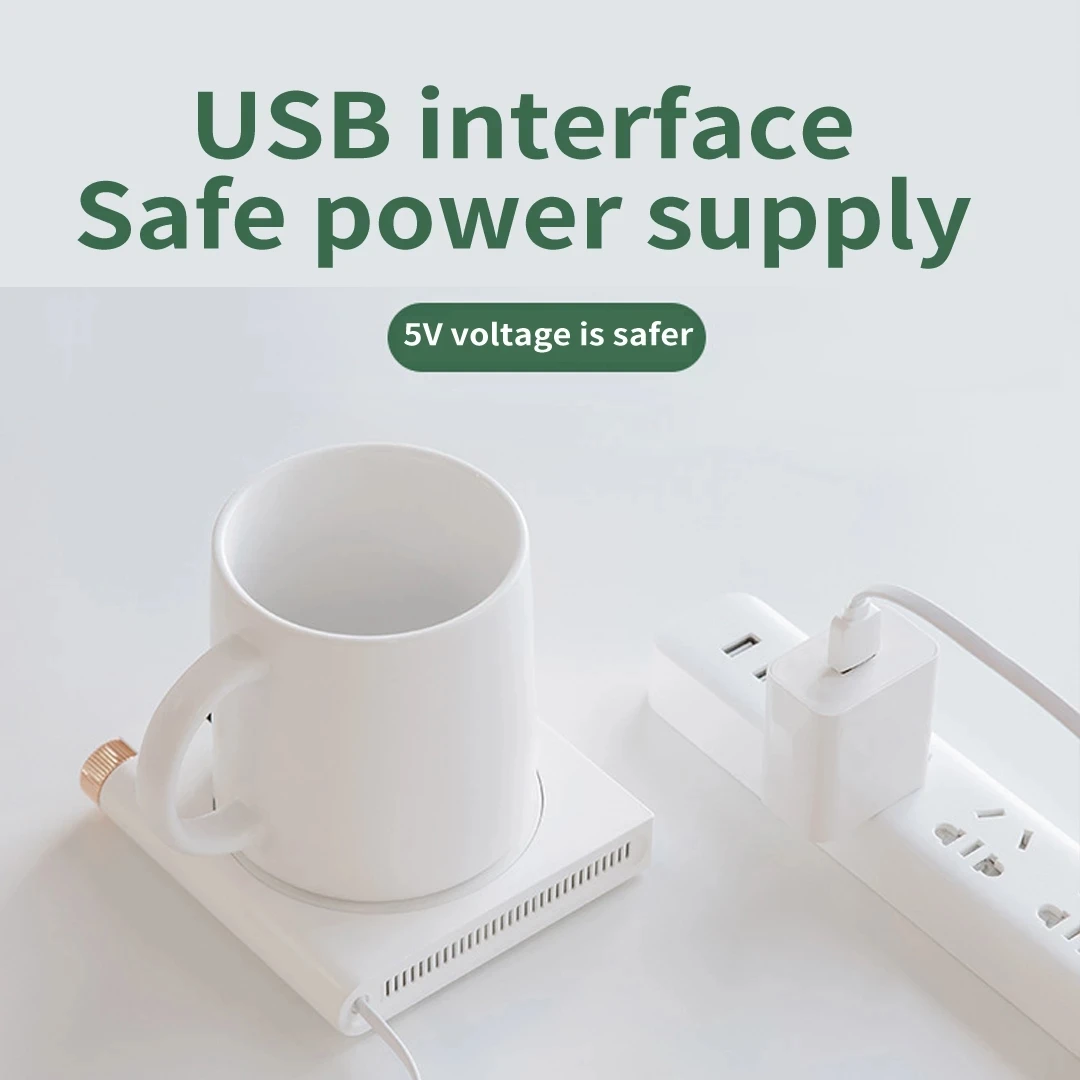 Mini Heizung Untersetzer Heizung USB Elektrische Tablett Kaffee Tee Trinken  Wärmer 3 Ebenen Einstellung Konstante Smart Home Produkt