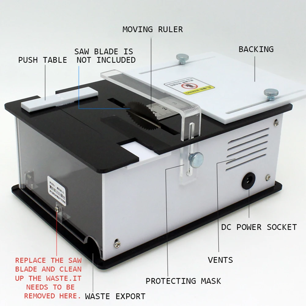 

Hot Mini Multifunctional Table Saw Small Household DIY Cutting Tool Woodworking Bench Lathe Machine Electric Bench Saws