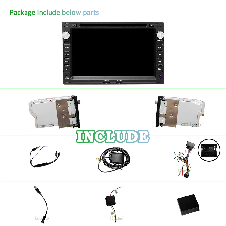 Top 4G 64G 2 Din Android 9.0 Car Radio GPS For VW/PASSAT B5/MK5/MK4/T5/GOLF/POLO/TRANSPORTER/For Peugeot 307 car dvd play DSP obd2 5