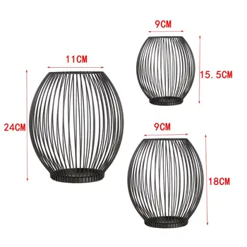 

European Style Metal Hollow Out Candle Holder Candlestick Vintage Hanging Lantern for Home Decor Gifts Articles 634E