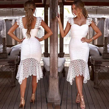 

Bikini Cover Swimsuit Woman Sexy Up Beach Dresses Summer Swimwear Saida De Praia 2020 New Dress Lace Solid Acetate