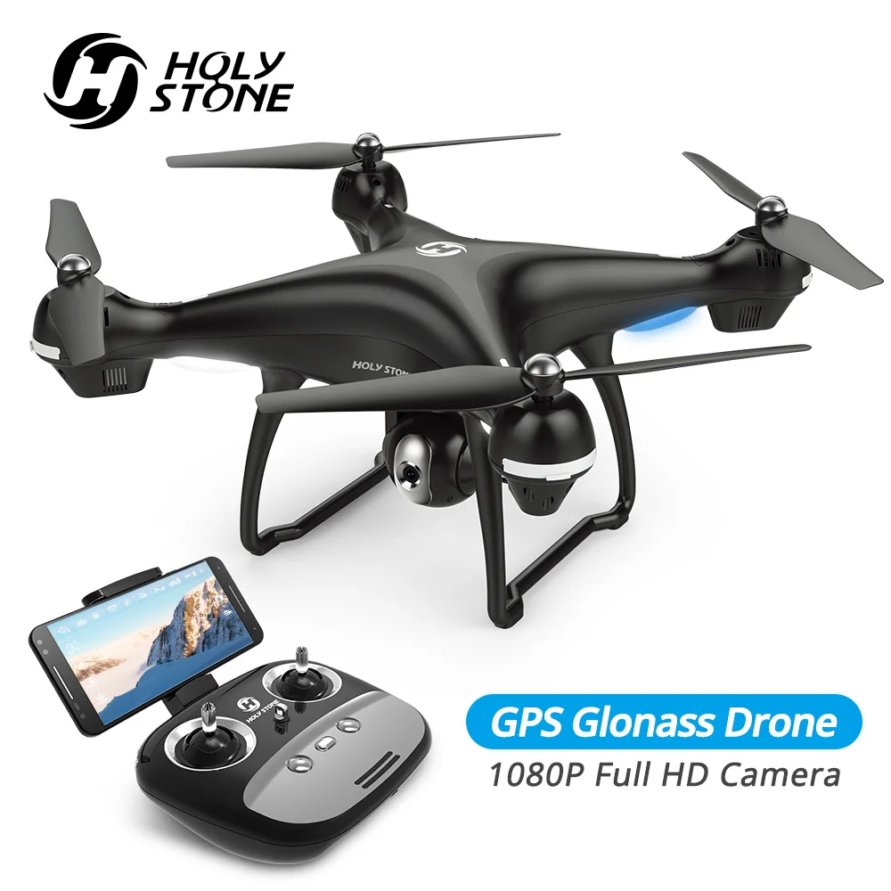 Святой камень HS100 Дрон GPS Profesional FPV Wi Fi камера HD 1080P селфи RC Quadcopter беспилотники 500 м