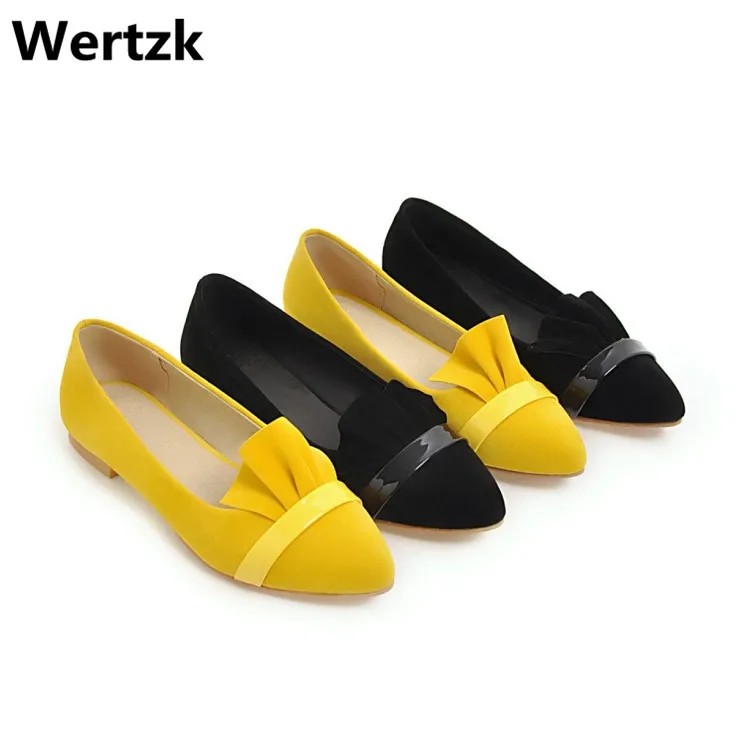 

New Women Suede Flats Fashion High Quality Basic Mixed Colors Pointy Toe Ballerina Ballet Flat Slip On Shoes A11