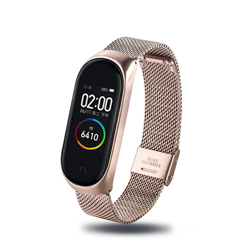 Ремешок из нержавеющей стали для Xiaomi 5 браслет без винтов 3 Mi Band 4 3|Ремешки часов| |