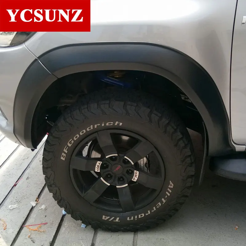 Арок Черный Крылья колесная арка для Toyota Hilux кабина с двумя рядами