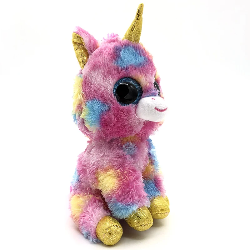 16 см Красочный Единорог Kawaii большие глаза прекрасная игрушка пуш-ап мягкие игрушки куклы для девочек детей