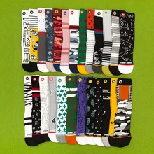 3 пар/упак. унисекс размера плюс зимние женские носки 100 хлопок Harajuku красочные забавные Женские носочки стандартная уличная одежда размер 35-43