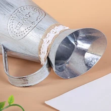 Винтажная Цветочная ваза железный лист полива банка кувшин Свадебный домашний декор