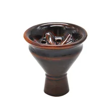 Керамика небольшого размера чаша для кальяна Египетский глазированный глиняный | Совместимость с трубка курительная Khalil Mamoon Hookah набор быстрый нагрев для курения кальяна