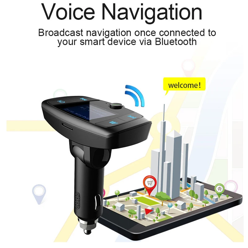 VR робот автомобильный fm-передатчик Bluetooth громкой связи автомобильный комплект TF карта/U диск аудио автомобильный mp3-плеер с большим ЖК-дисплеем