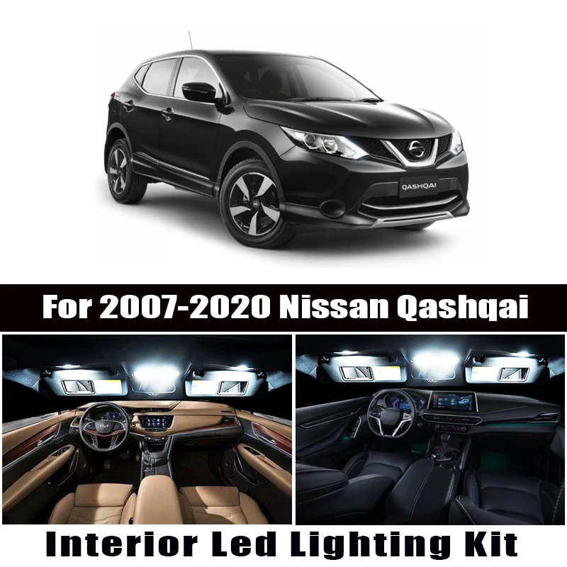Canbus para Nissan Qashqai J10 J11 2007 2018 2019, luz LED de techo