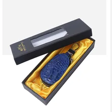 Новое поступление Роскошная Индивидуальная коробка из натуральной кожи Аллигатор вешалка сумки крокодил узор мини ключ сумка