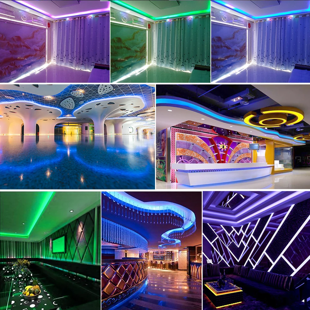 5 м умная RGB RGBW Светодиодная лента 5050 DC12V wifi Bluetooth RGB лента неоновая лента+ wifi/Bluetooth контроллер+ адаптер питания